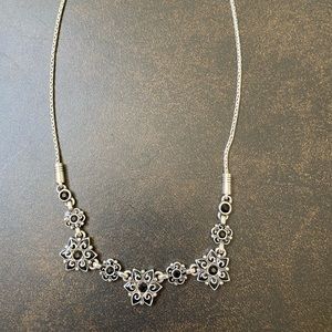Brighton black/silver Garden of Eden necklace.